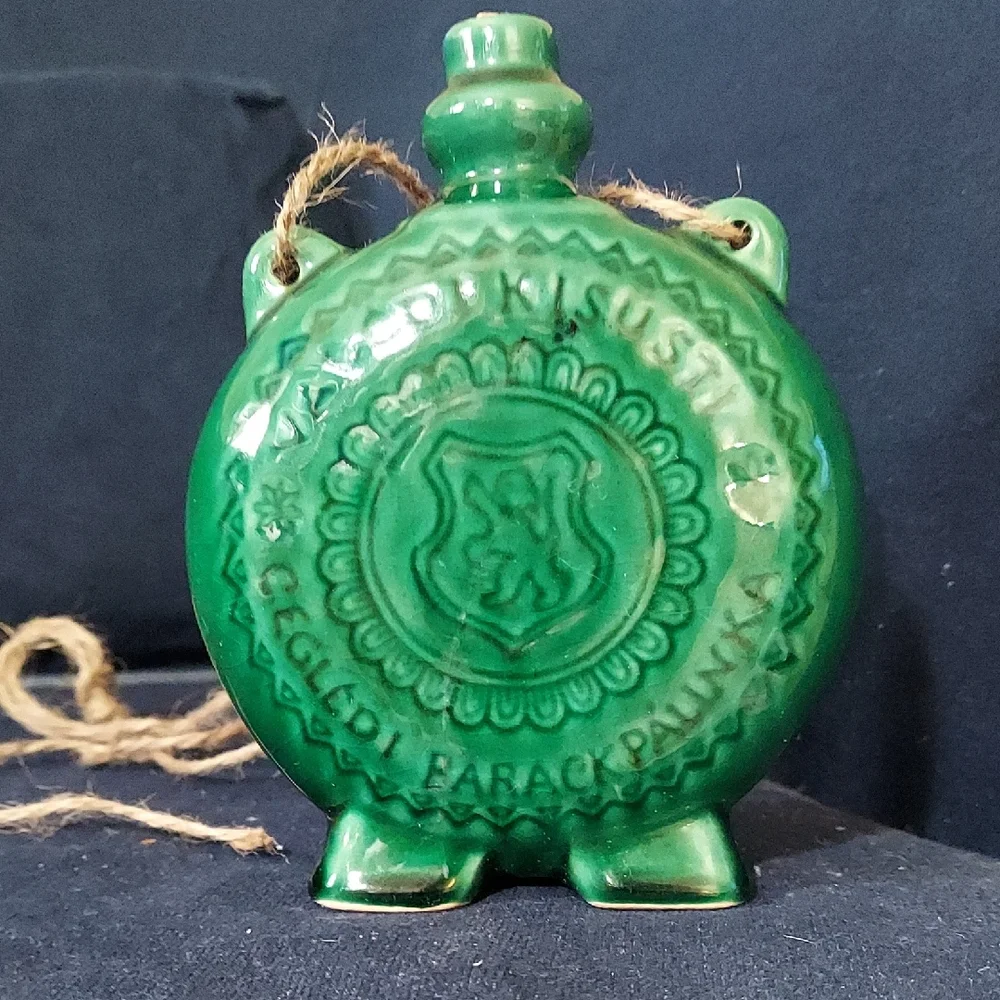 Valodi Kisusti Cegledi Barack Pallnka flask decanter/canteen Ceramic bottle